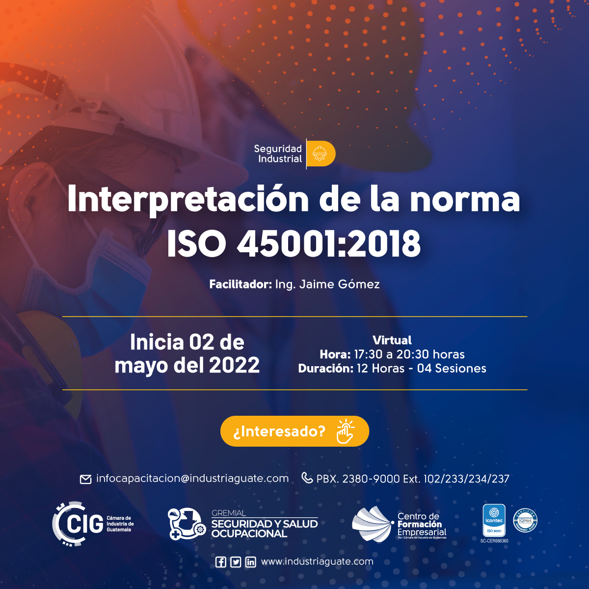 Interpretación De La Norma Iso 450012018 Gremial Siyso De Guatemala 7189